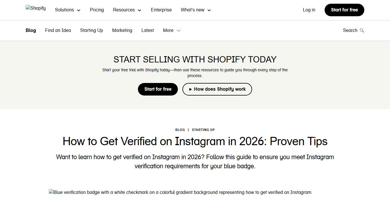 How to Get Verified on Instagram in 2026: Proven Tips - Shopify Canada